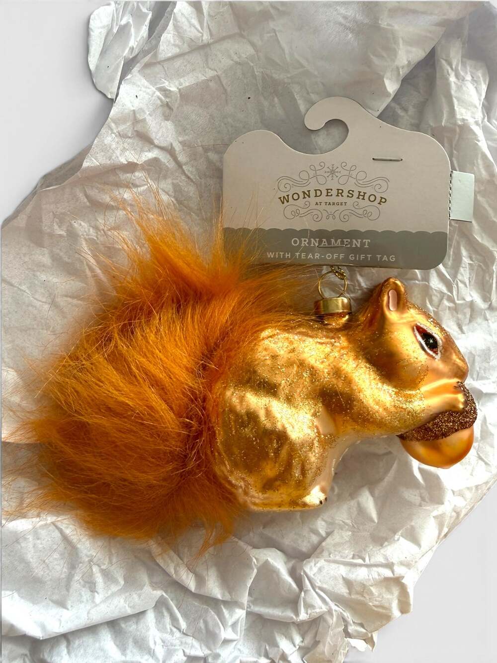 New Squirrel Woodland Glass Christmas Tree Ornament Wondershop Target Whimsy